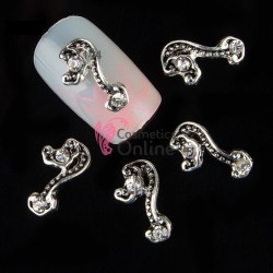 Decoratiuni 3D Metalice 075 Calut de Mare Argintiu 